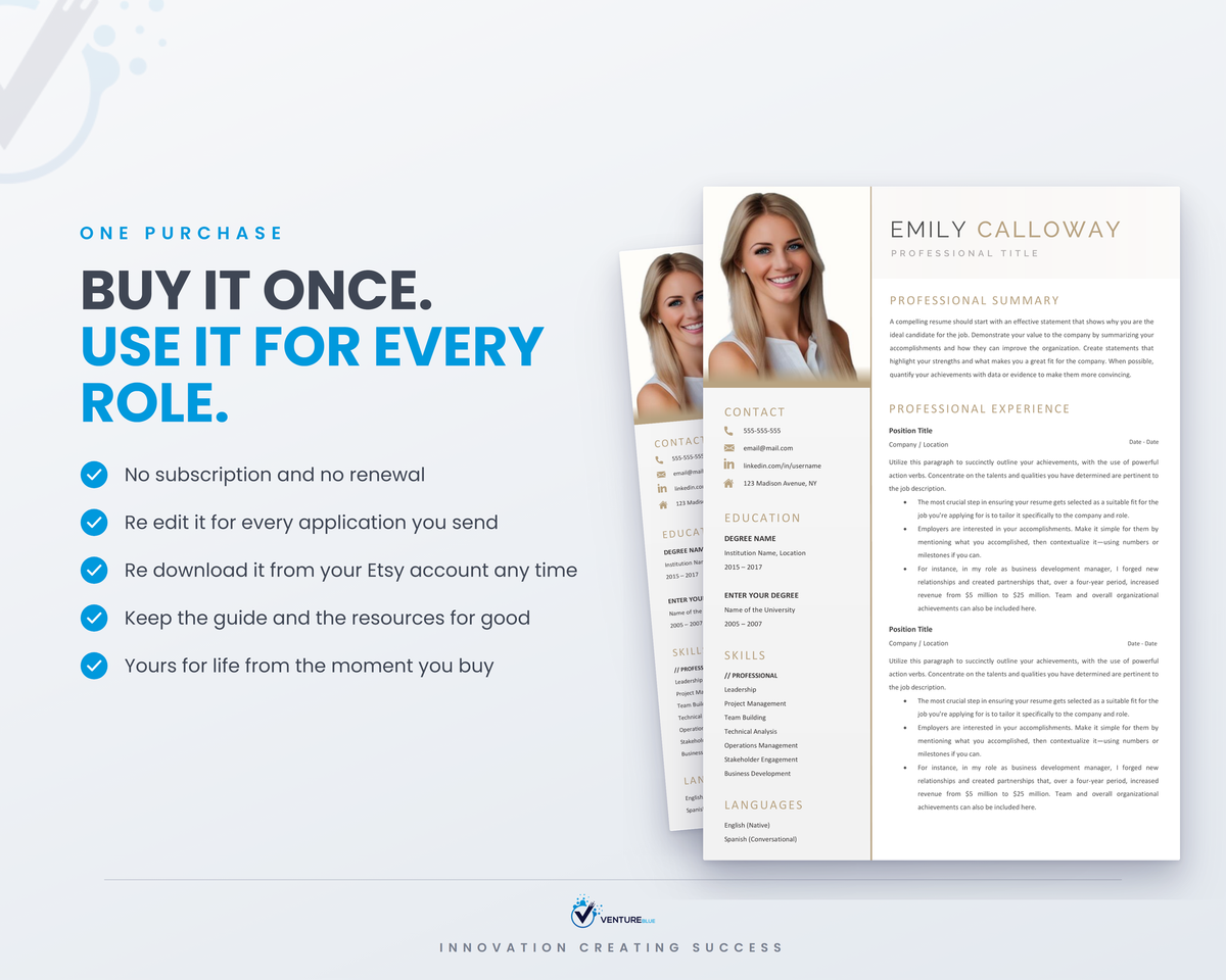 Emily Calloway CV template 18