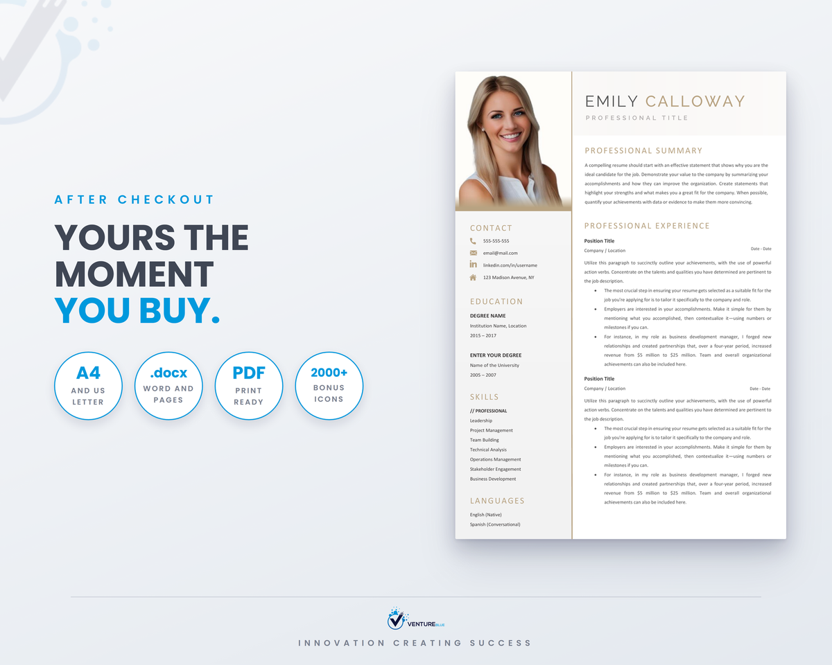 Emily Calloway CV template 19