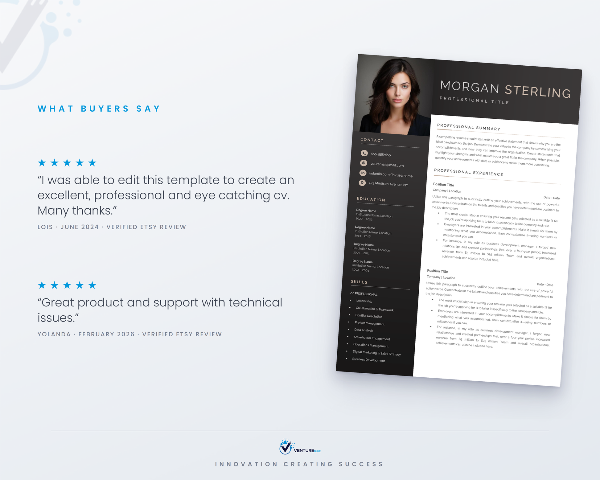 Morgan Sterling CV template 05