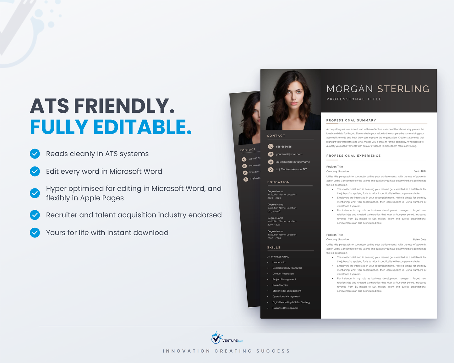 Morgan Sterling CV template 08