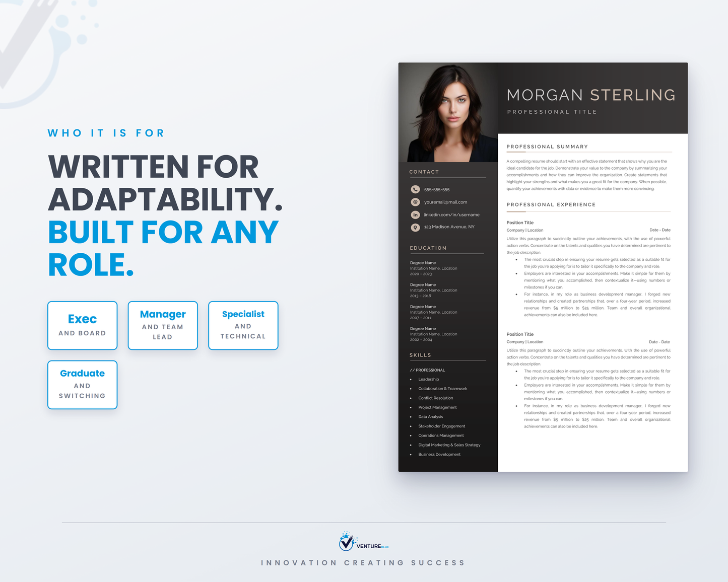 Morgan Sterling CV template 16