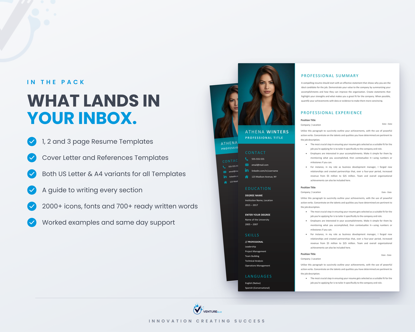 Athena Winters CV template 03