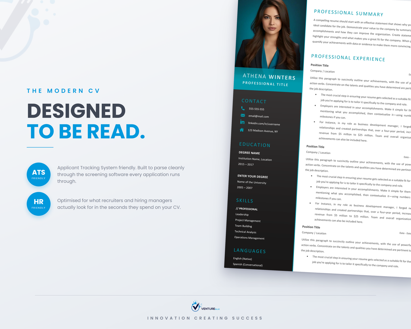Athena Winters CV template 10