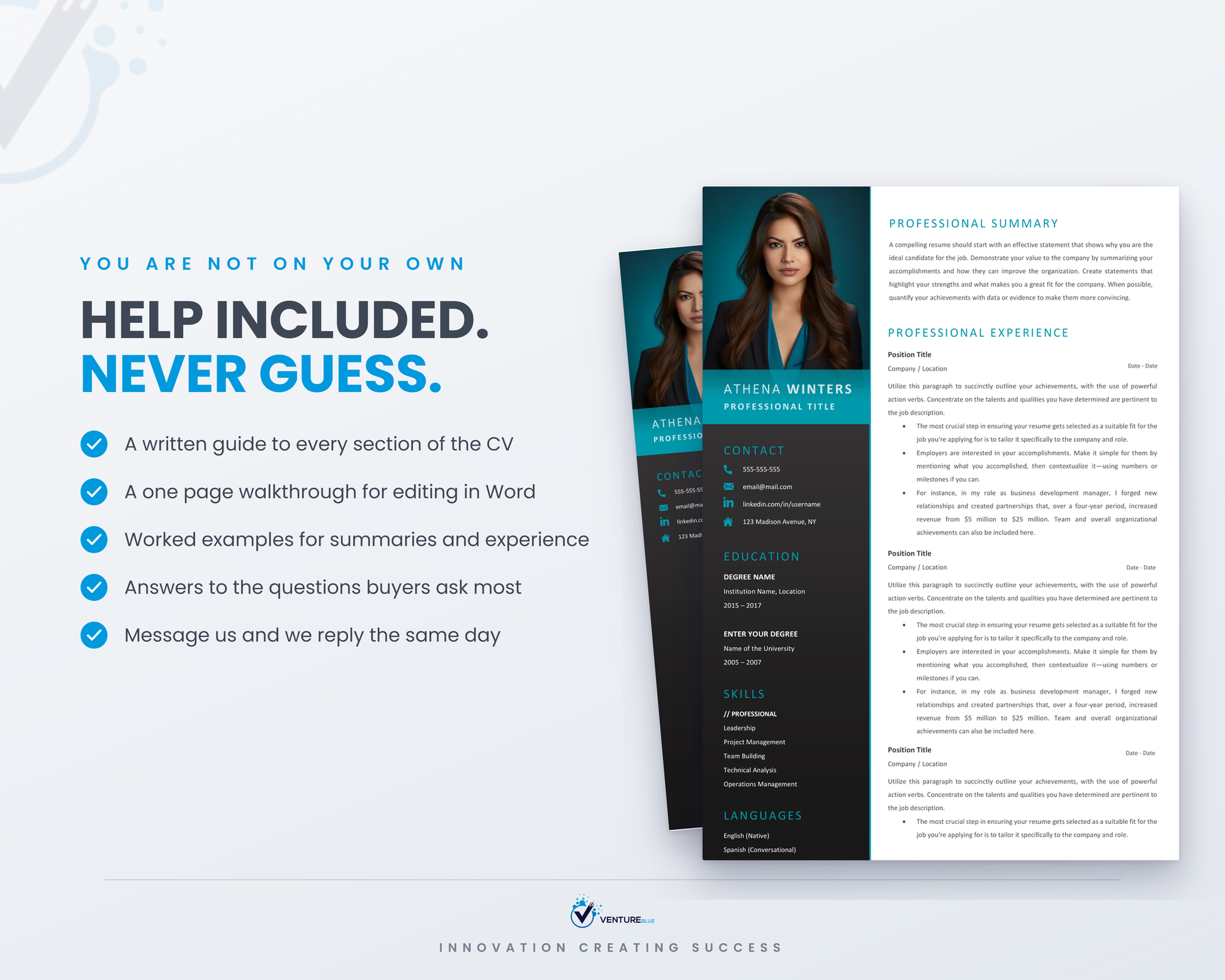 Athena Winters CV template 15