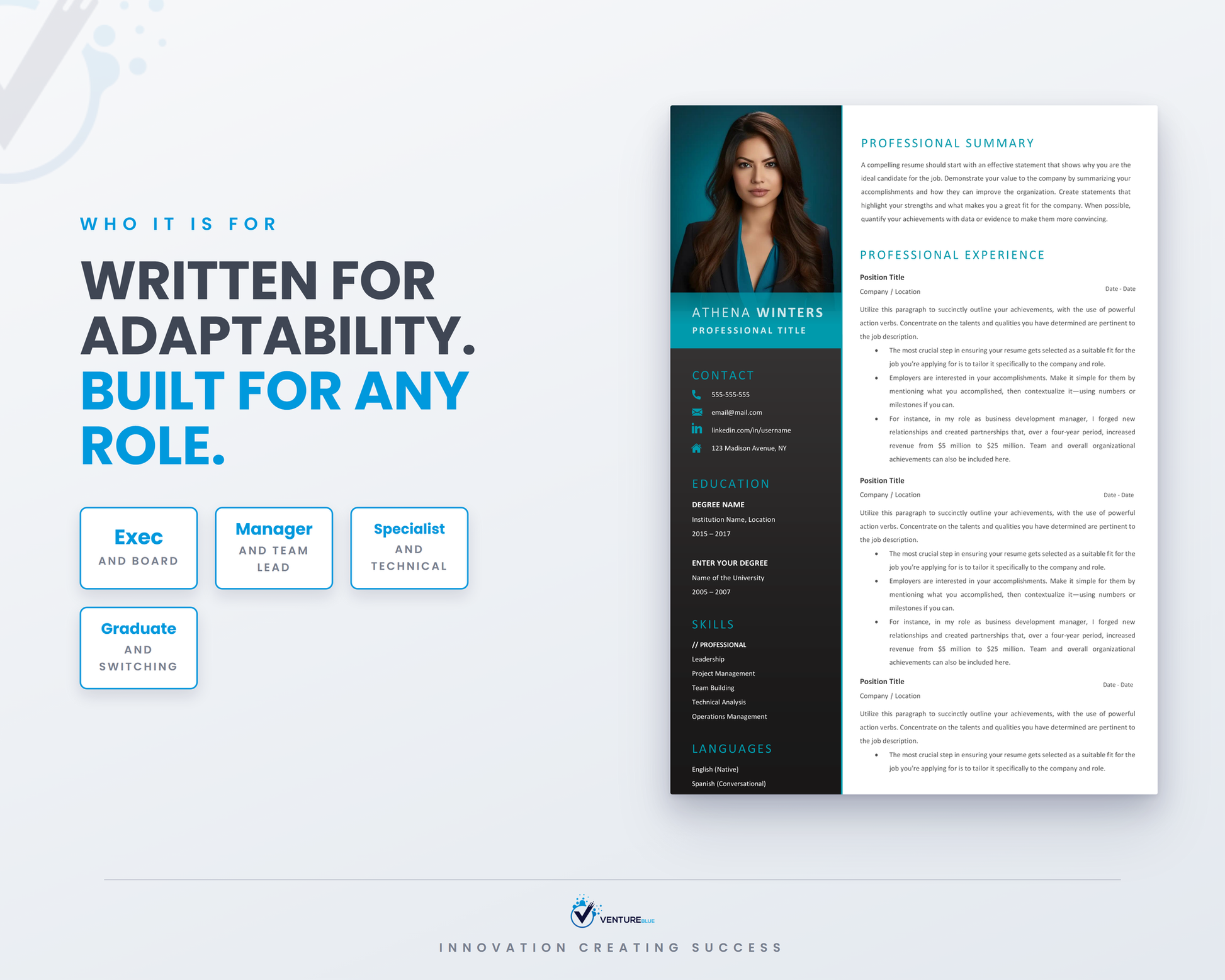 Athena Winters CV template 16