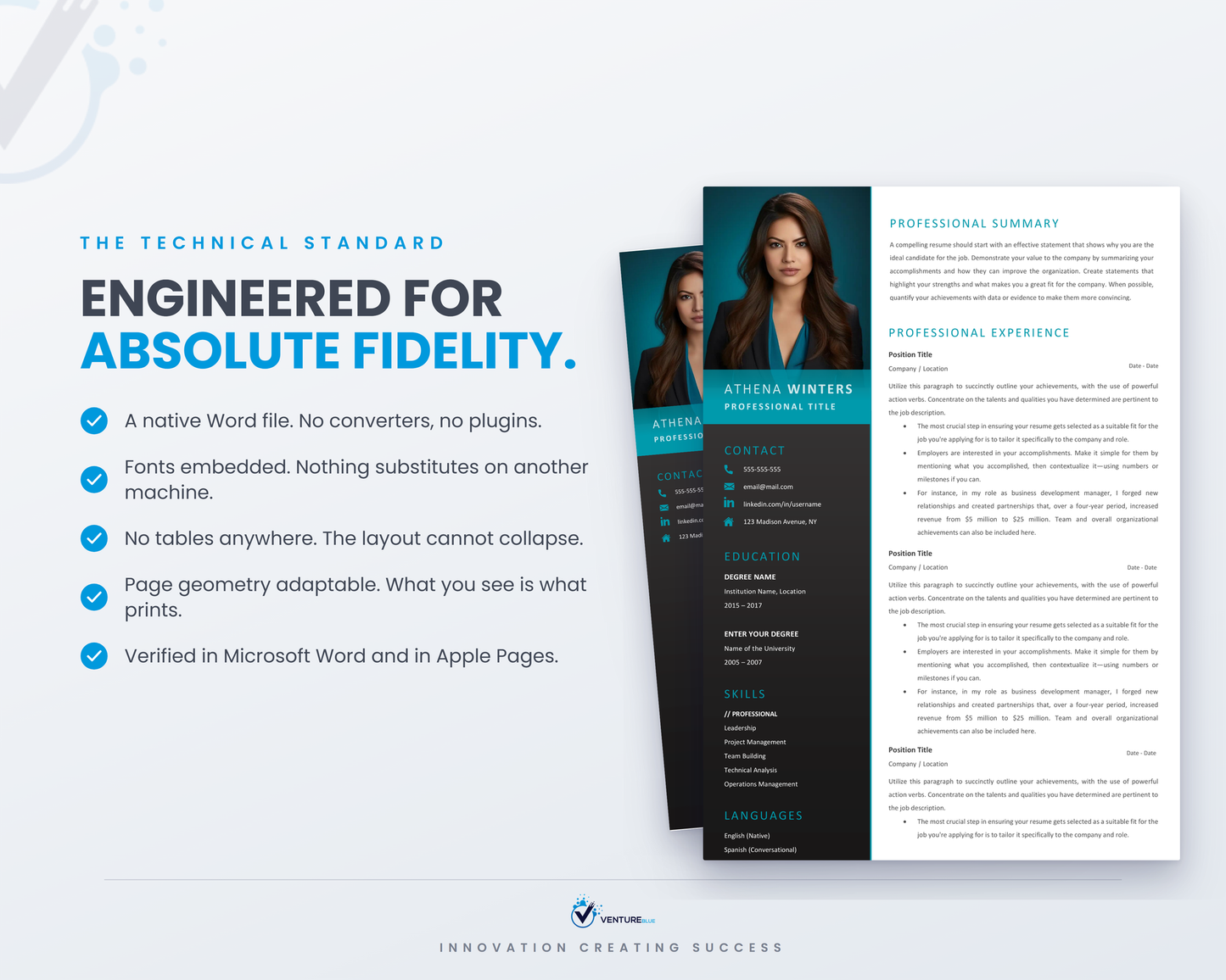 Athena Winters CV template 17