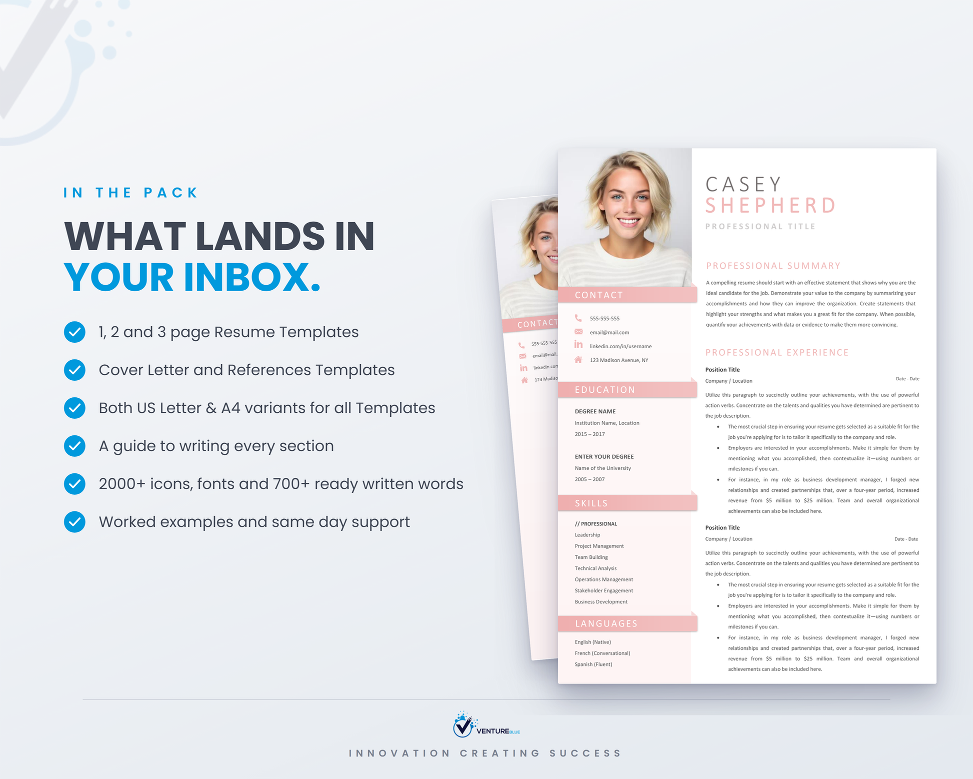 Casey Shepherd CV template 03