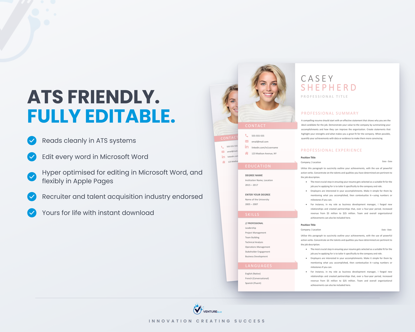 Casey Shepherd CV template 08