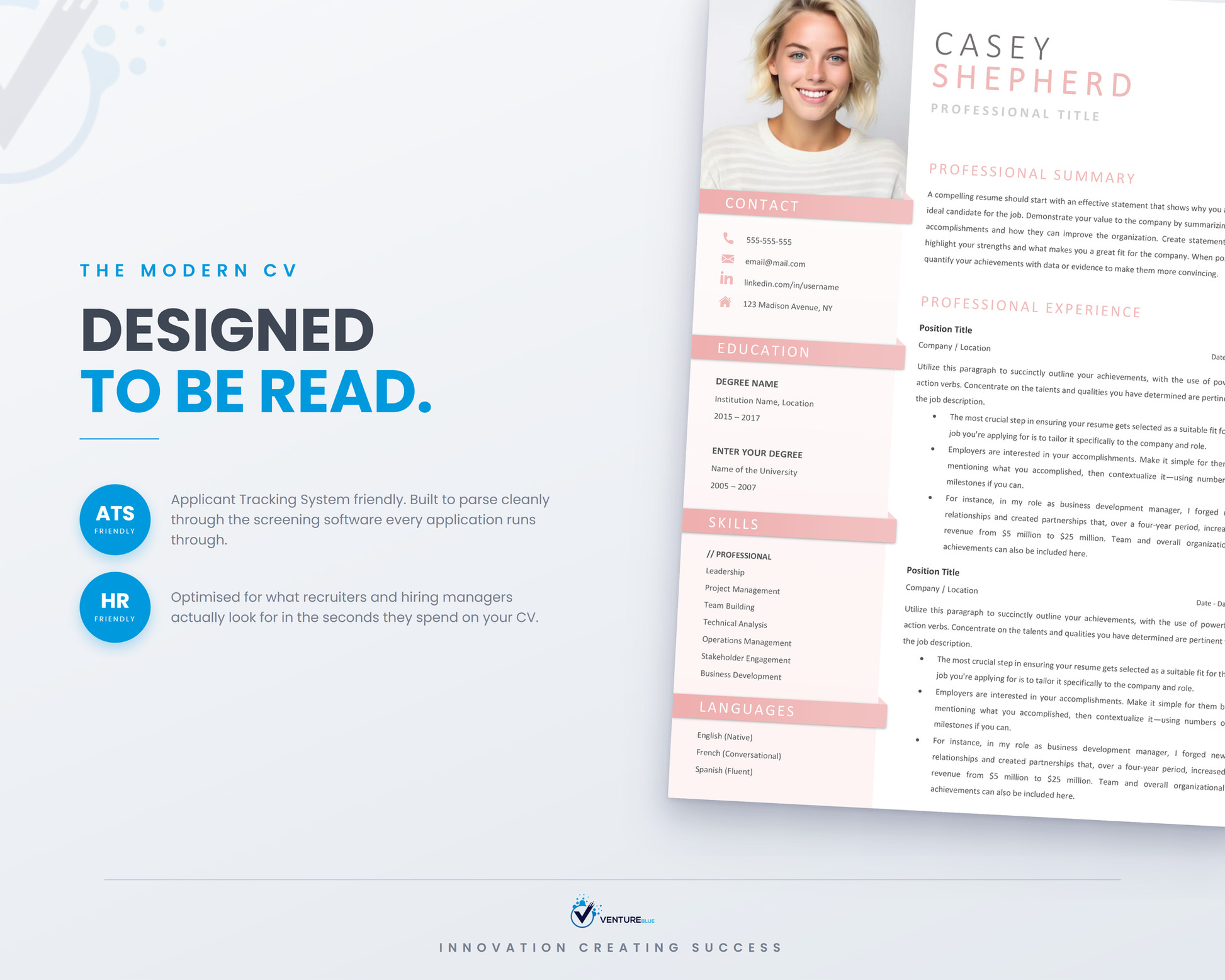 Casey Shepherd CV template 10