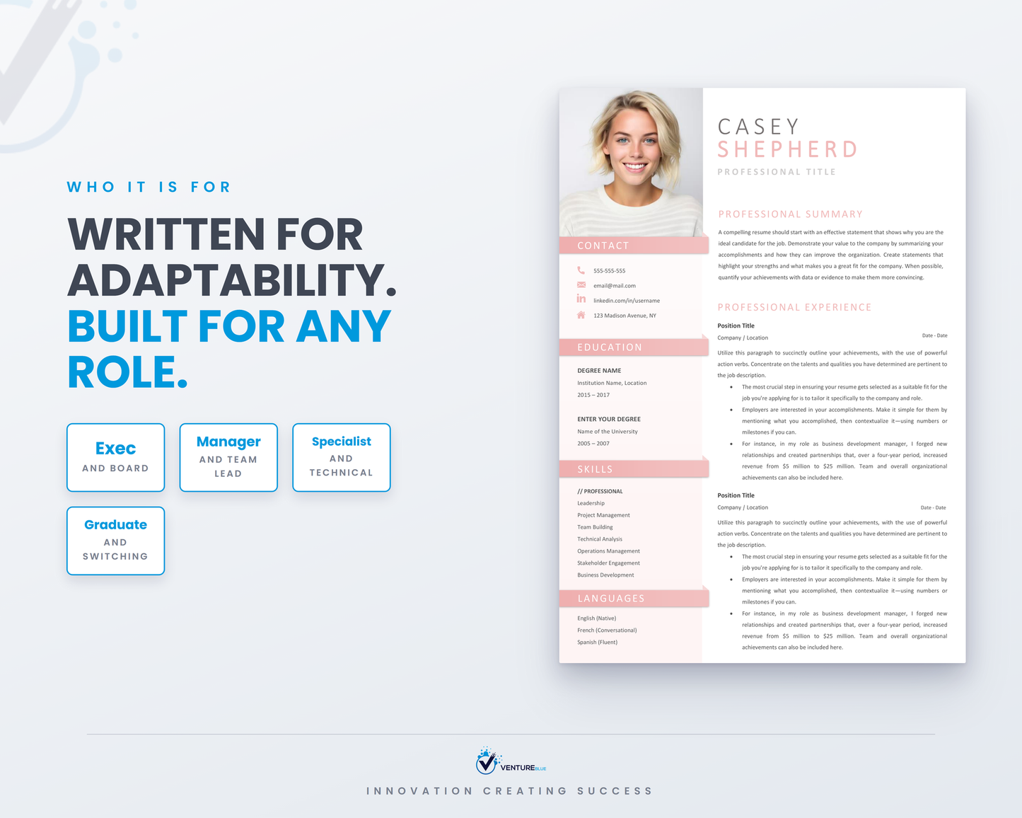 Casey Shepherd CV template 16