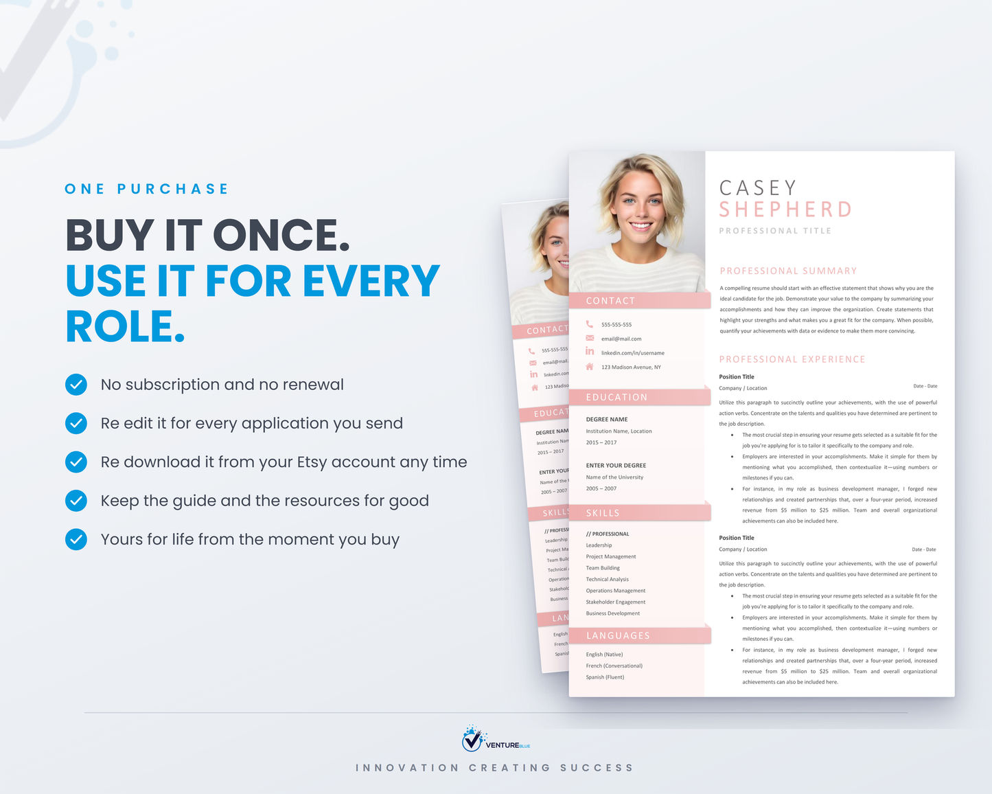 Casey Shepherd CV template 18