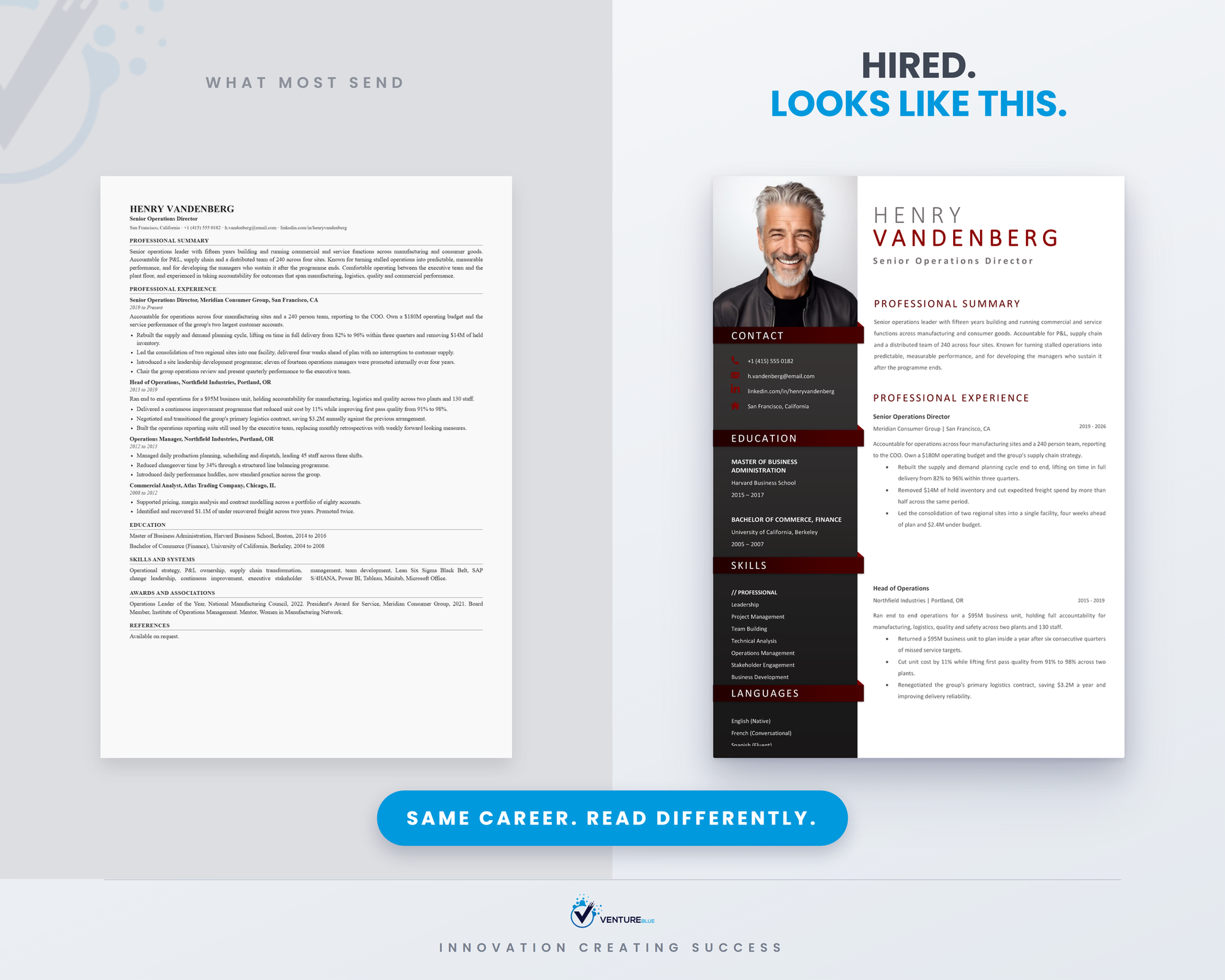 Henry Vandenberg CV template 04