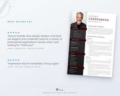Henry Vandenberg CV template 05