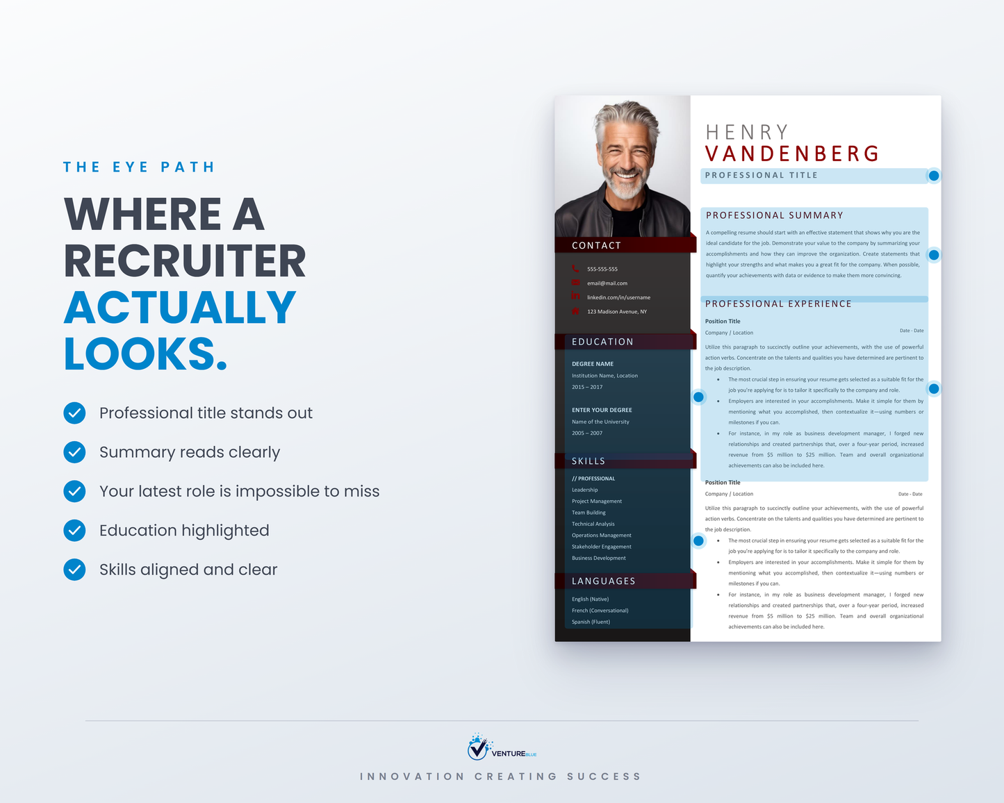 Henry Vandenberg CV template 09