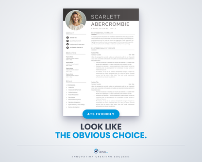 Scarlett Abercrombie CV template 01