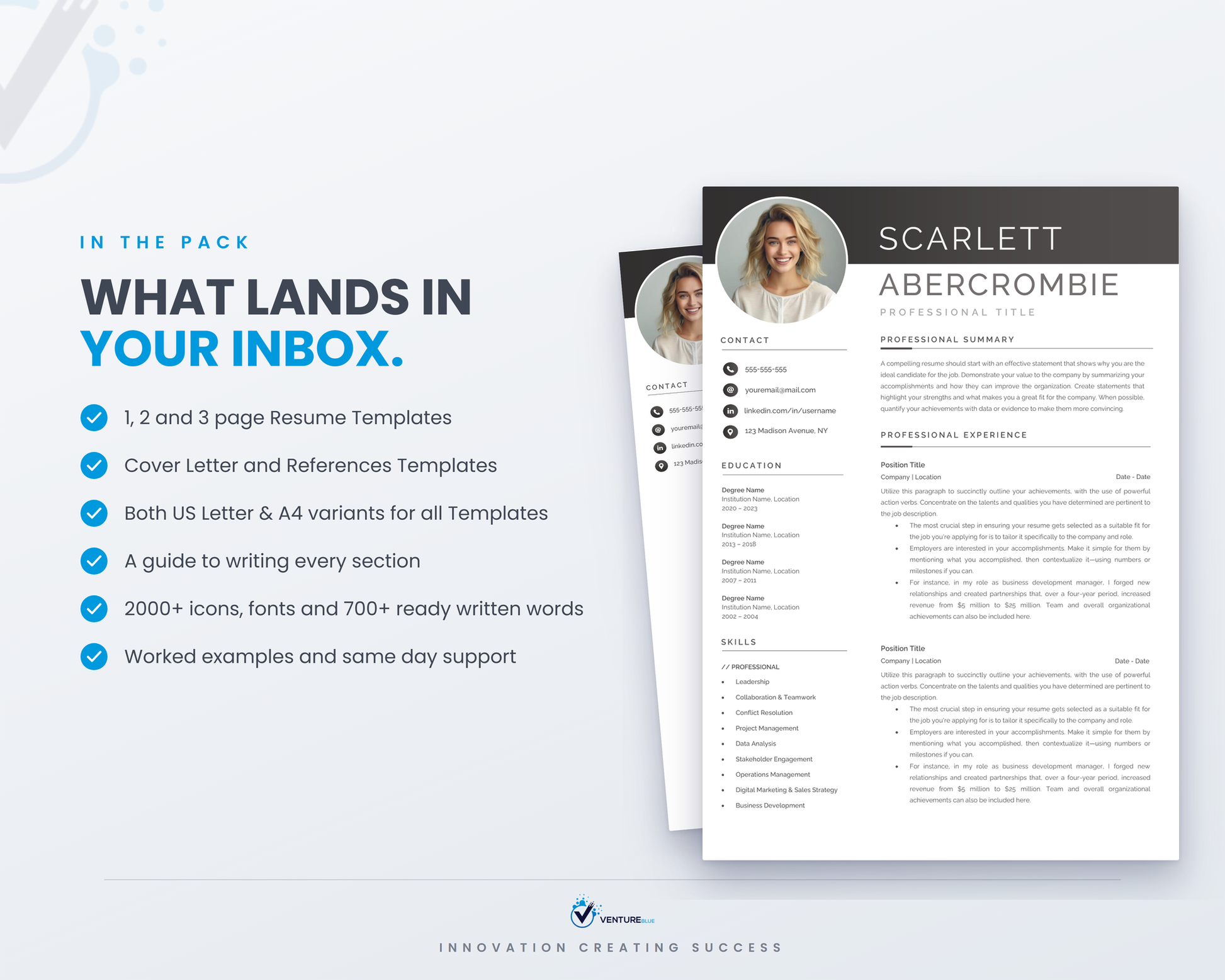 Scarlett Abercrombie CV template 03