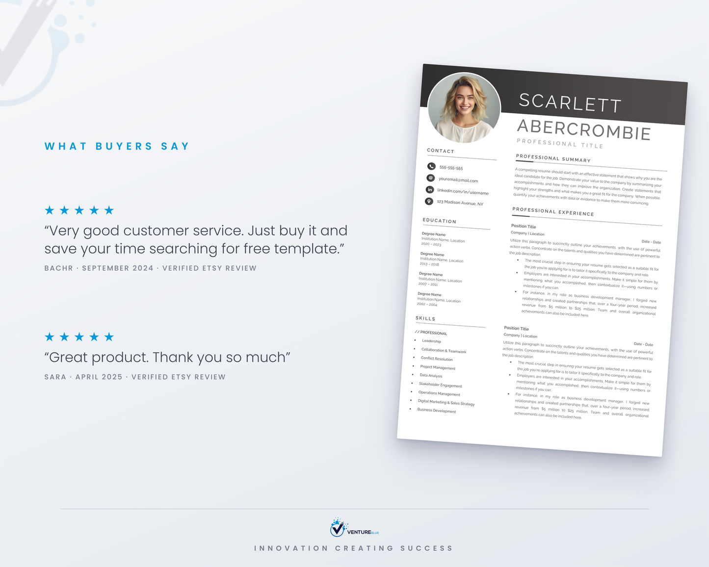Scarlett Abercrombie CV template 05