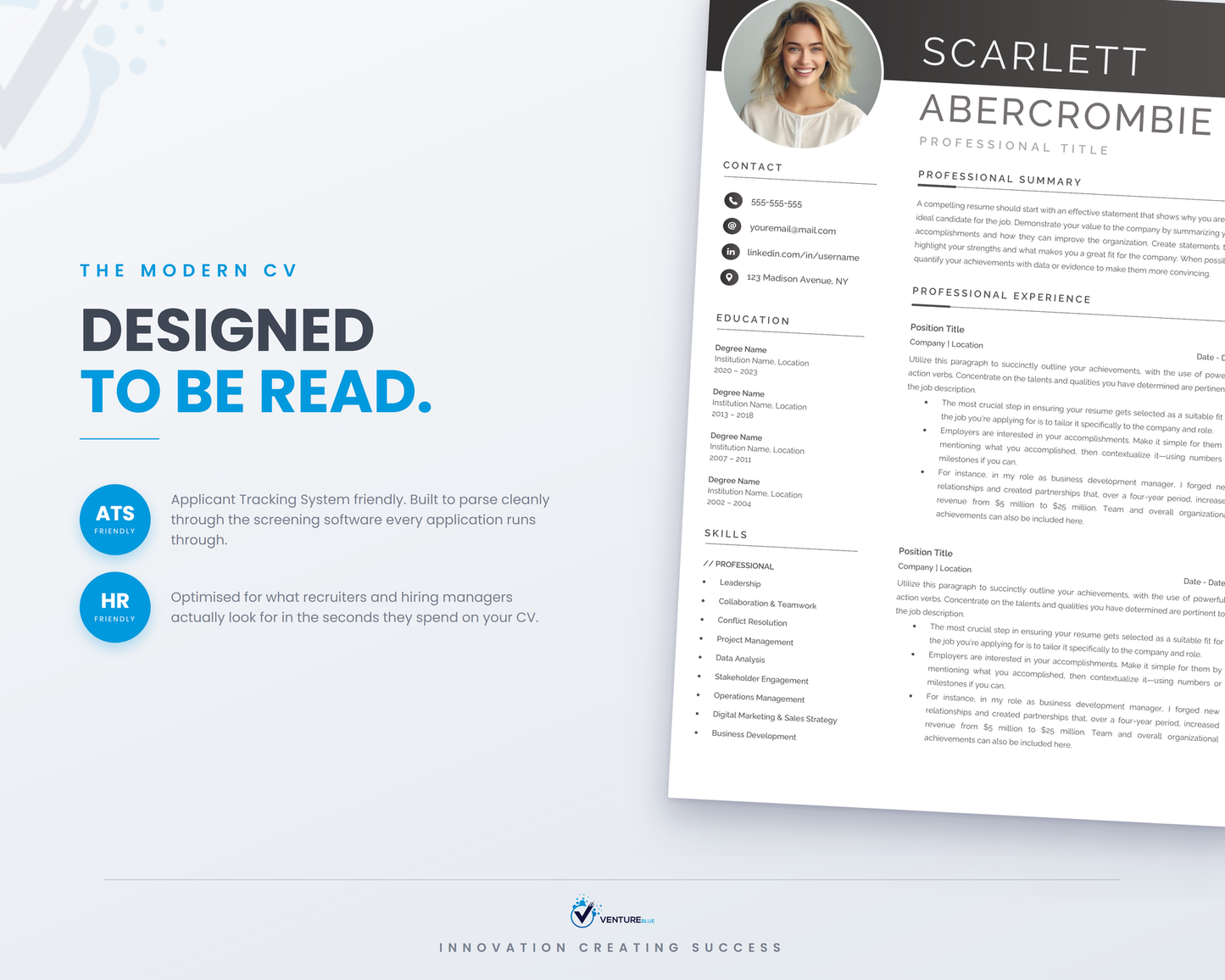 Scarlett Abercrombie CV template 10