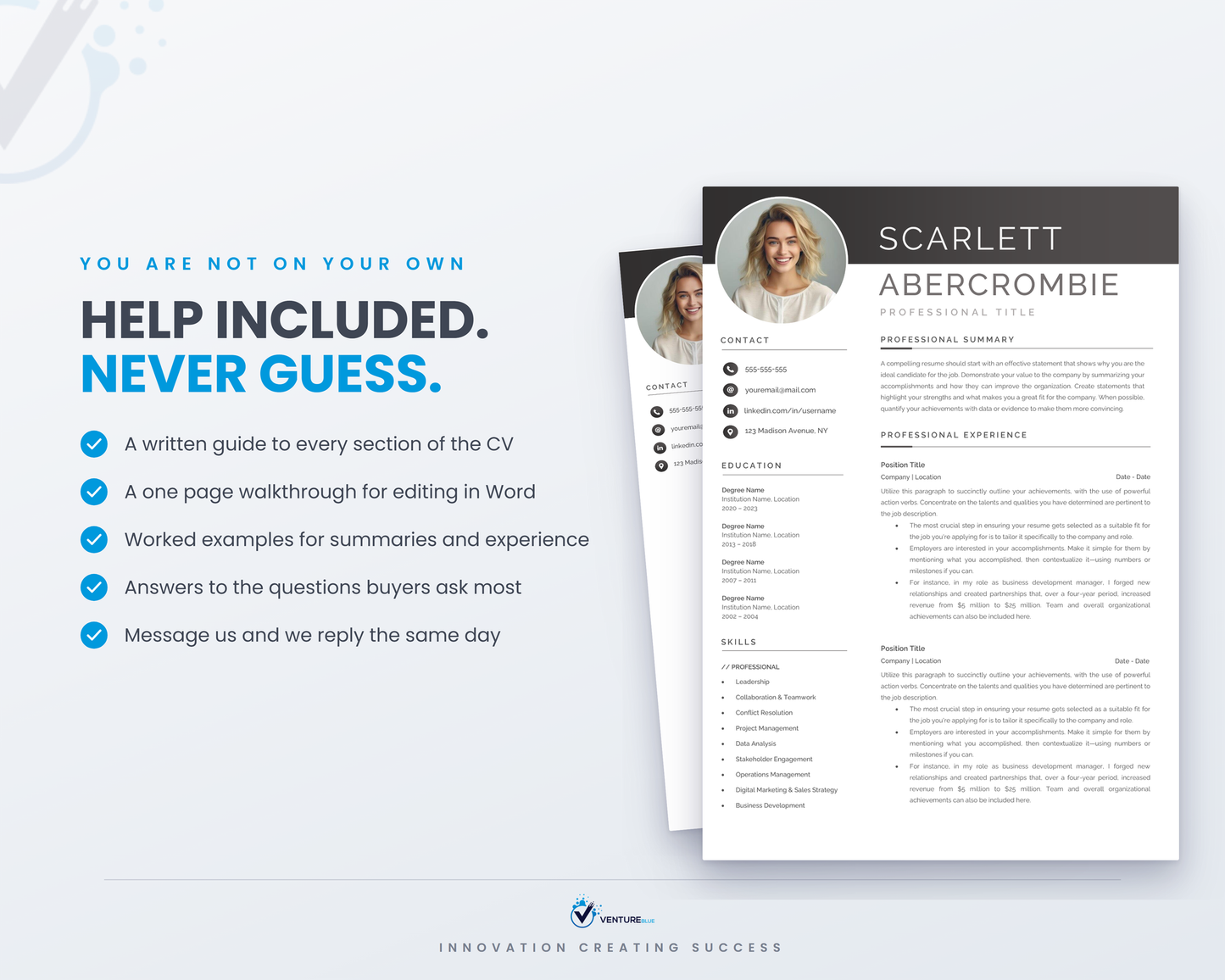 Scarlett Abercrombie CV template 15