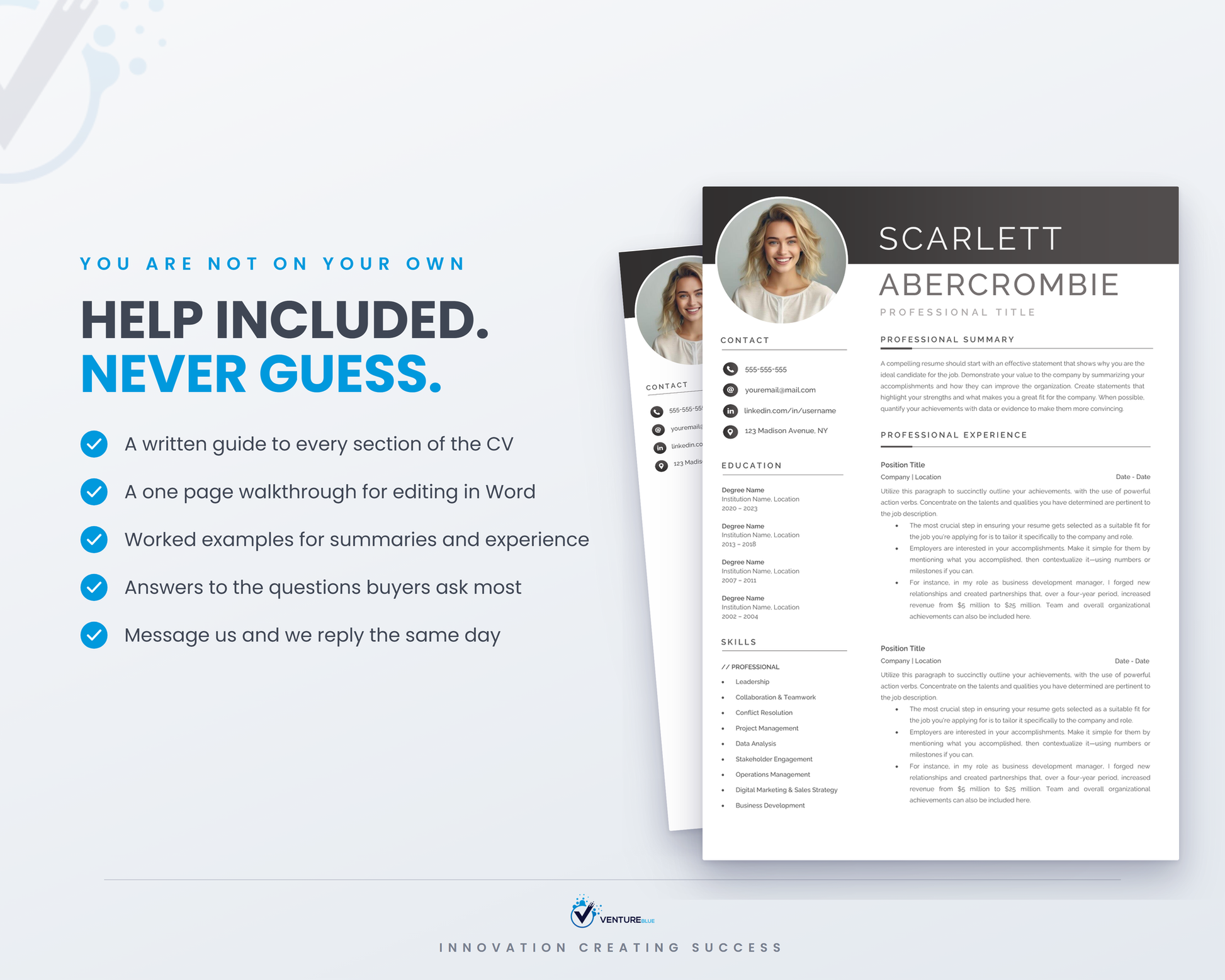 Scarlett Abercrombie CV template 15