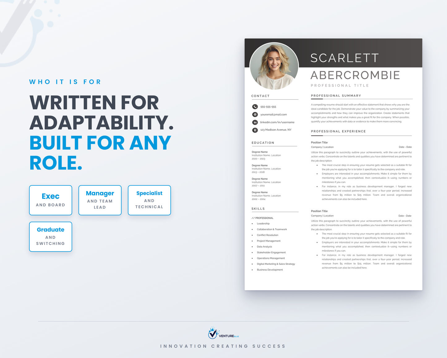 Scarlett Abercrombie CV template 16