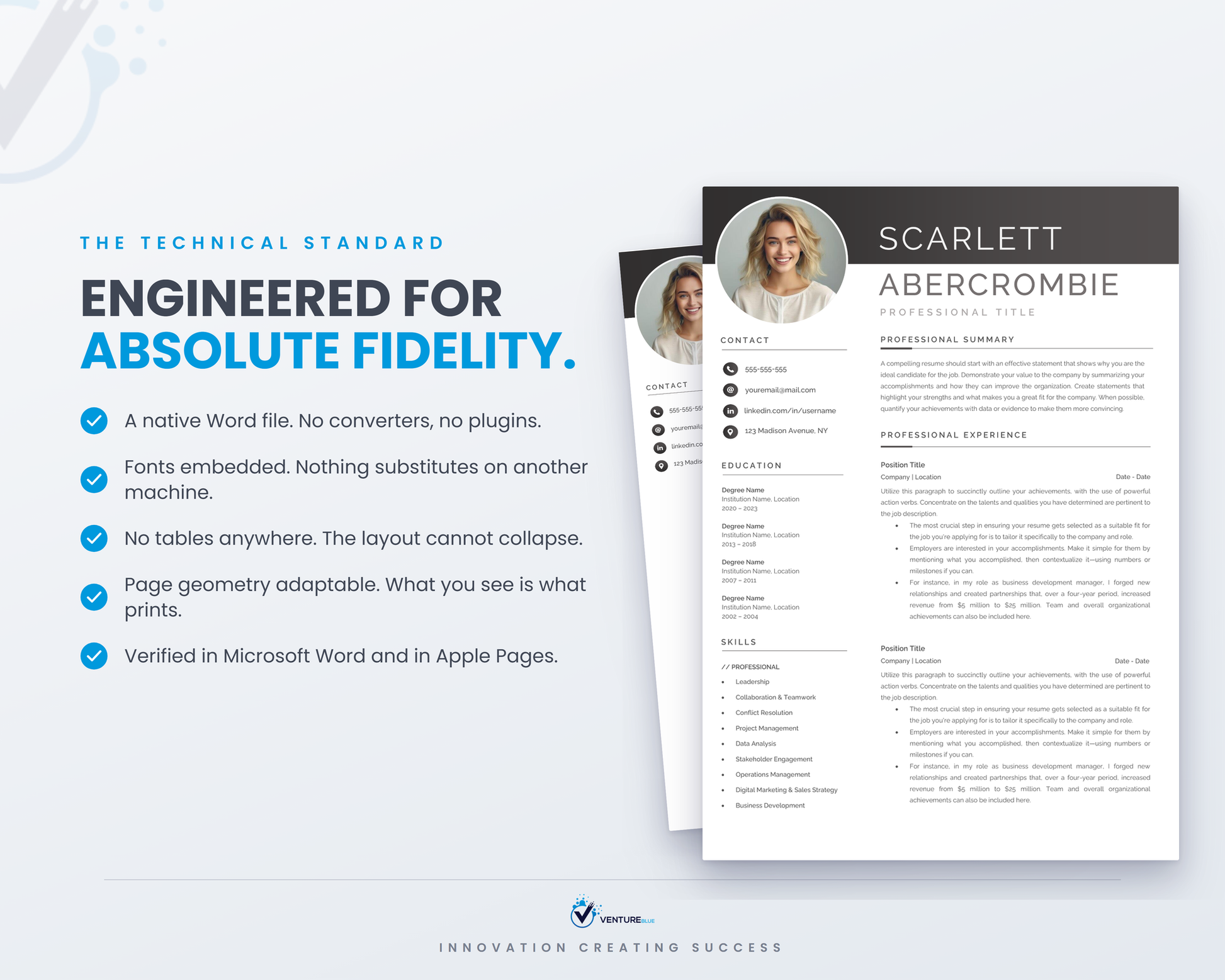 Scarlett Abercrombie CV template 17