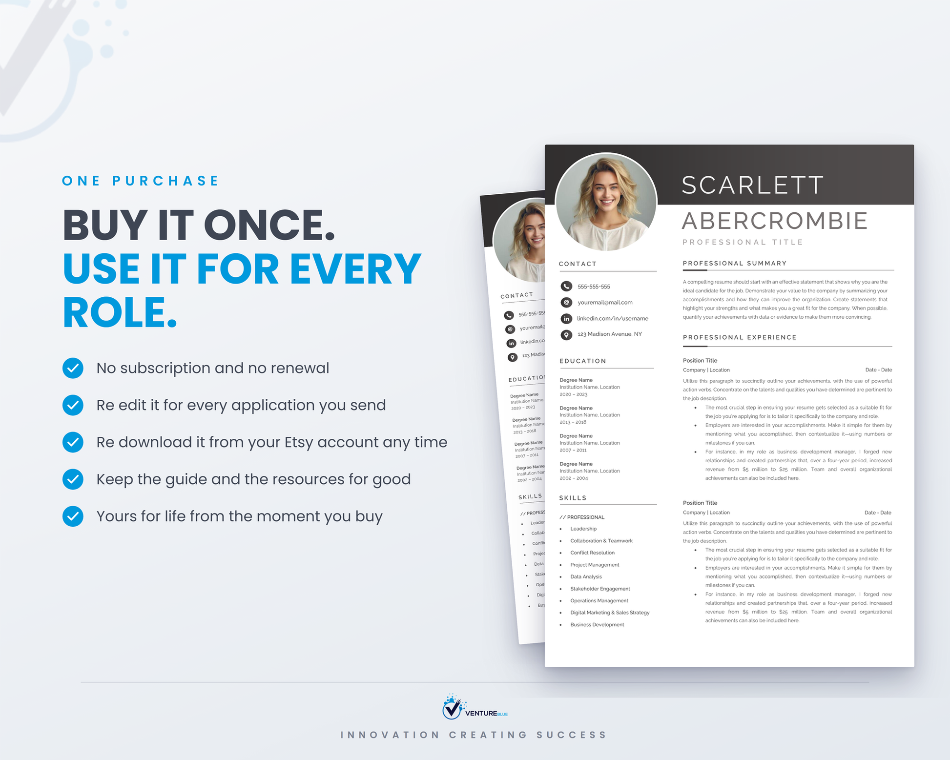 Scarlett Abercrombie CV template 18