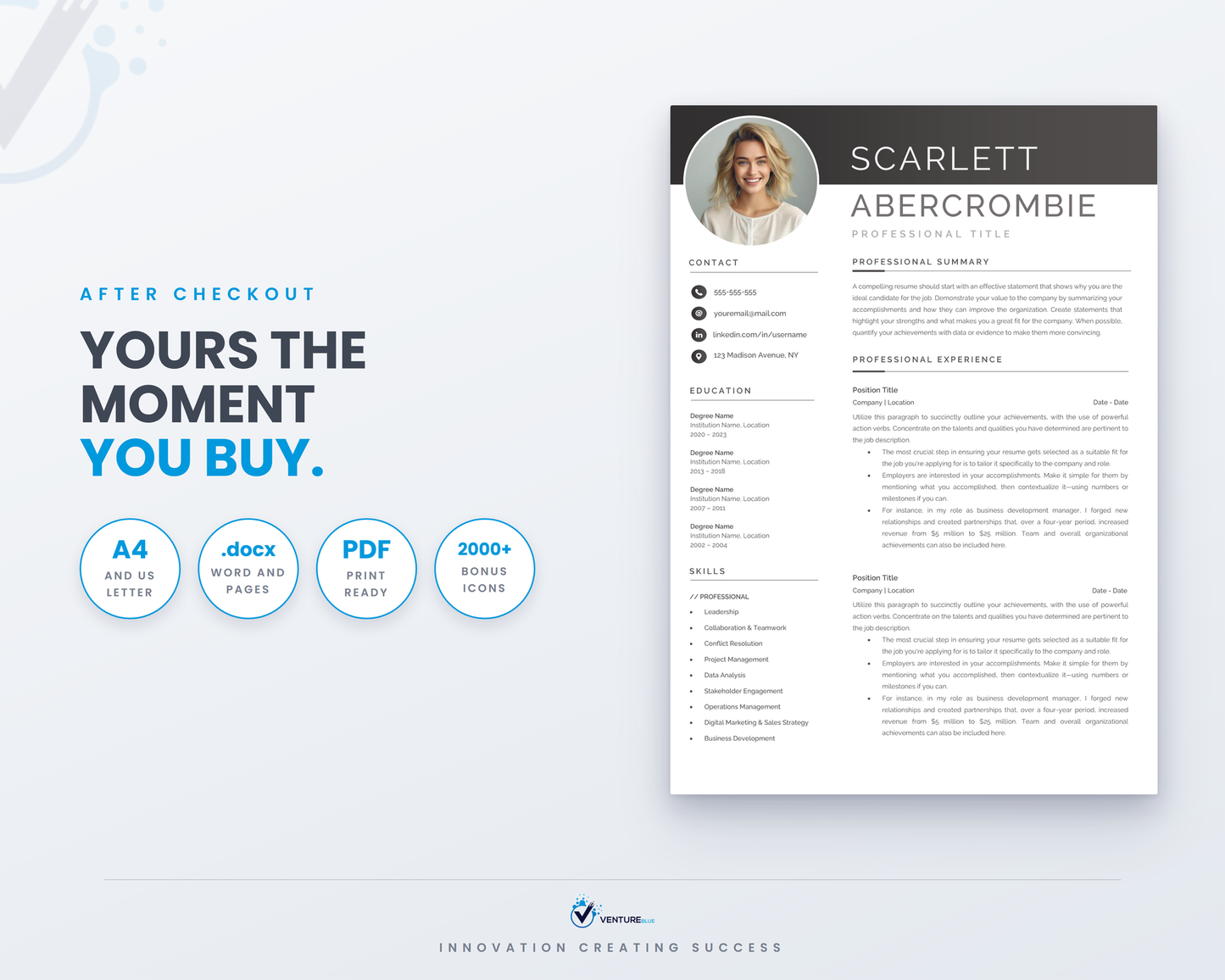 Scarlett Abercrombie CV template 19