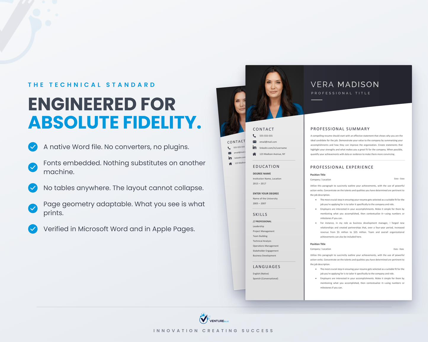 Vera Madison CV template 17