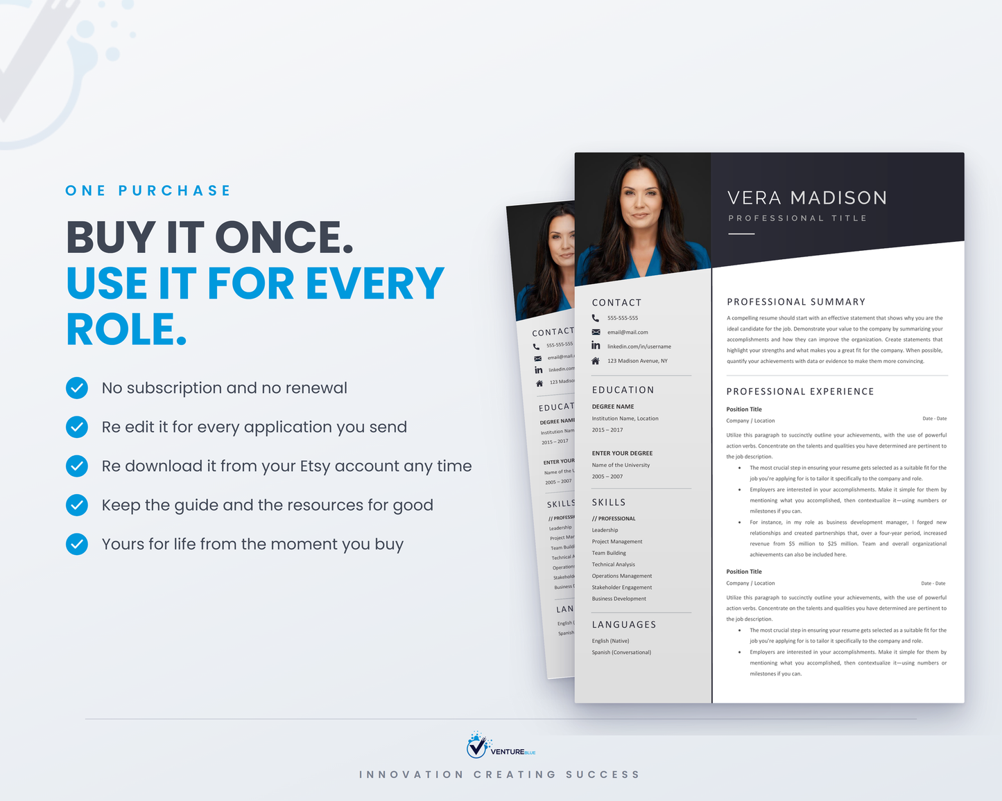 Vera Madison CV template 18
