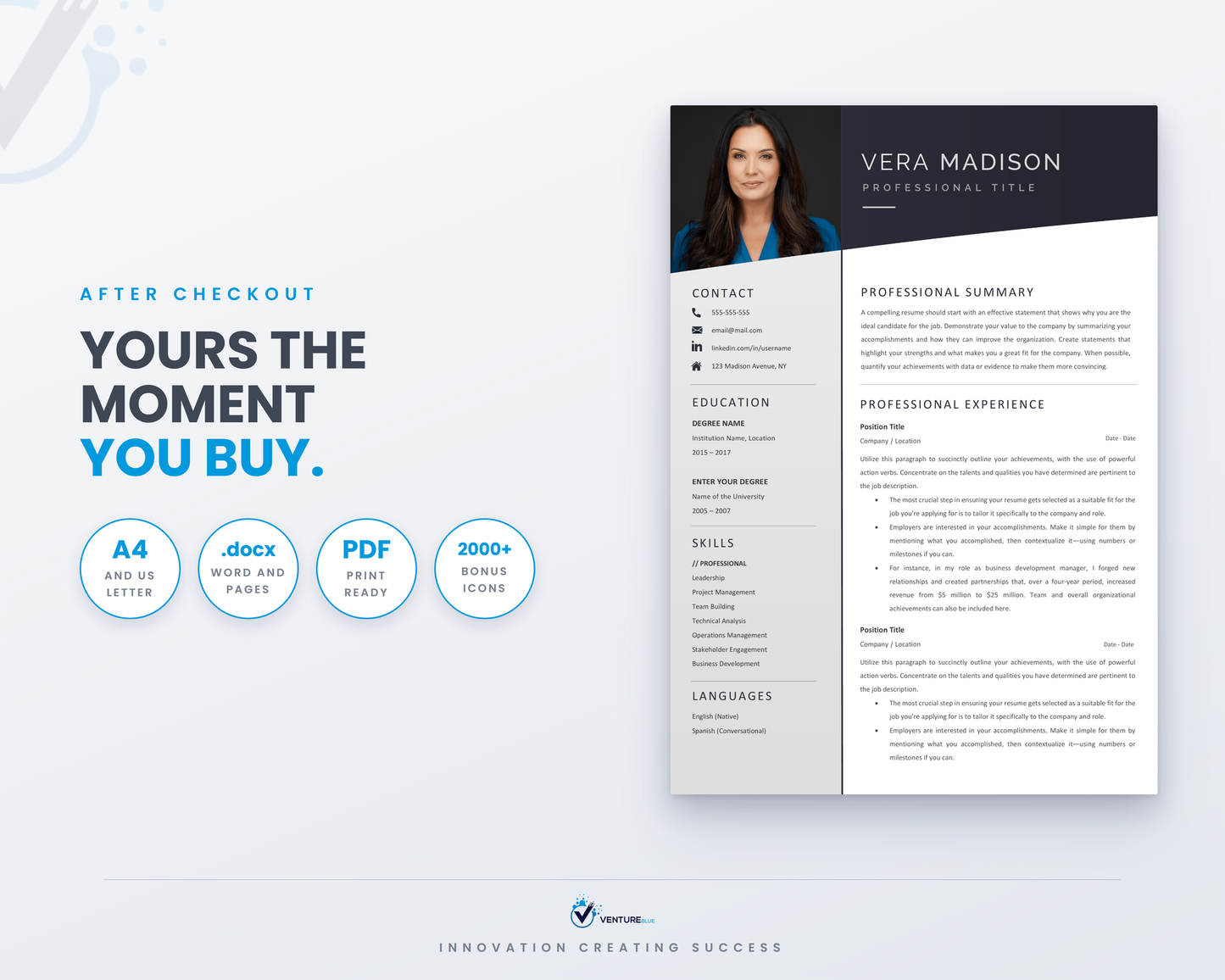 Vera Madison CV template 19