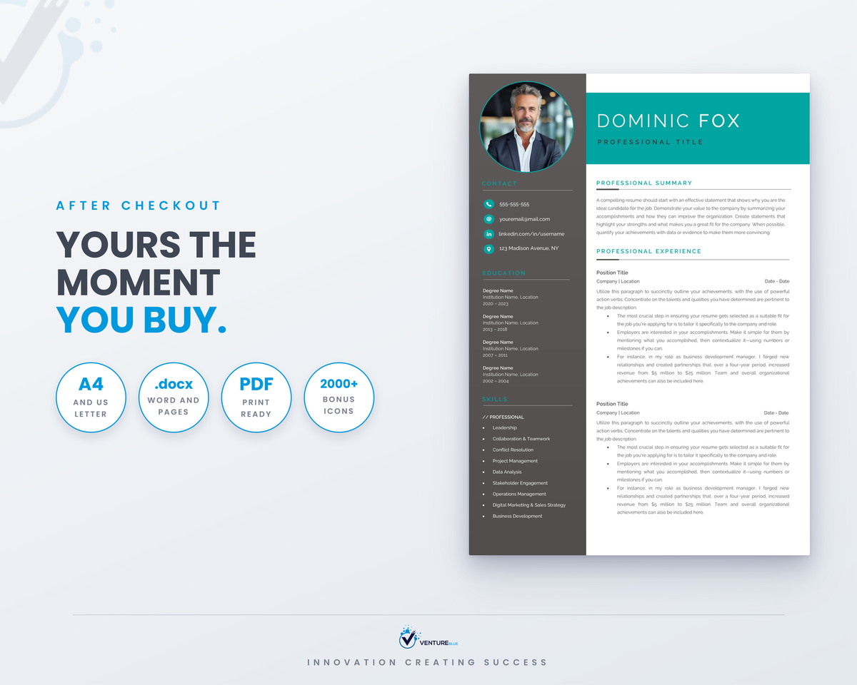 Dominic Fox CV template 19