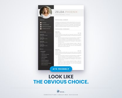 Zelda Phoenix CV template 01