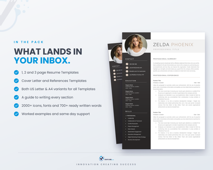 Zelda Phoenix CV template 03