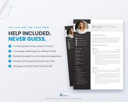 Zelda Phoenix CV template 15