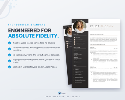 Zelda Phoenix CV template 17
