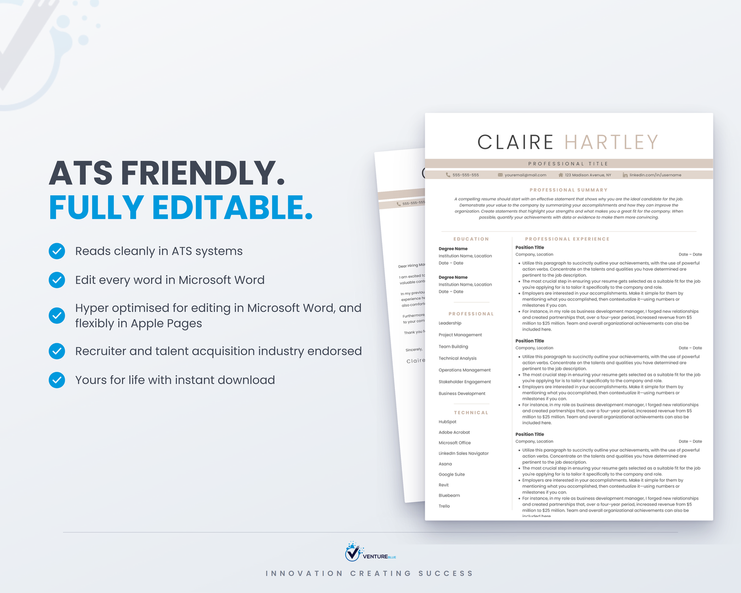 Claire Hartley CV template 08