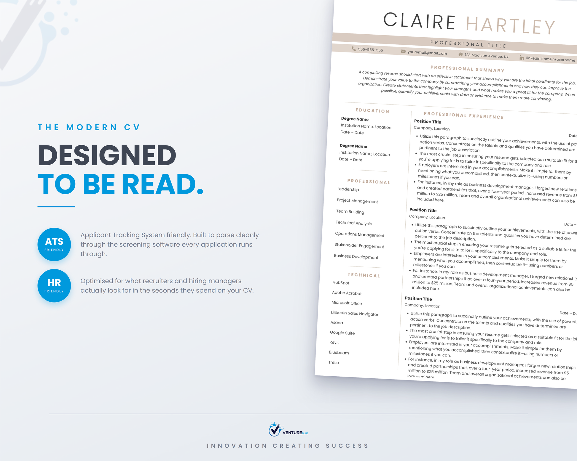 Claire Hartley CV template 10
