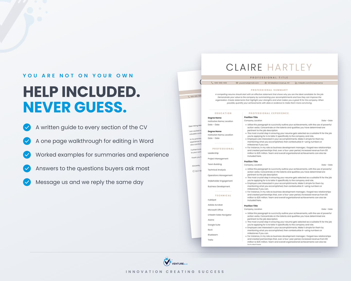 Claire Hartley CV template 15