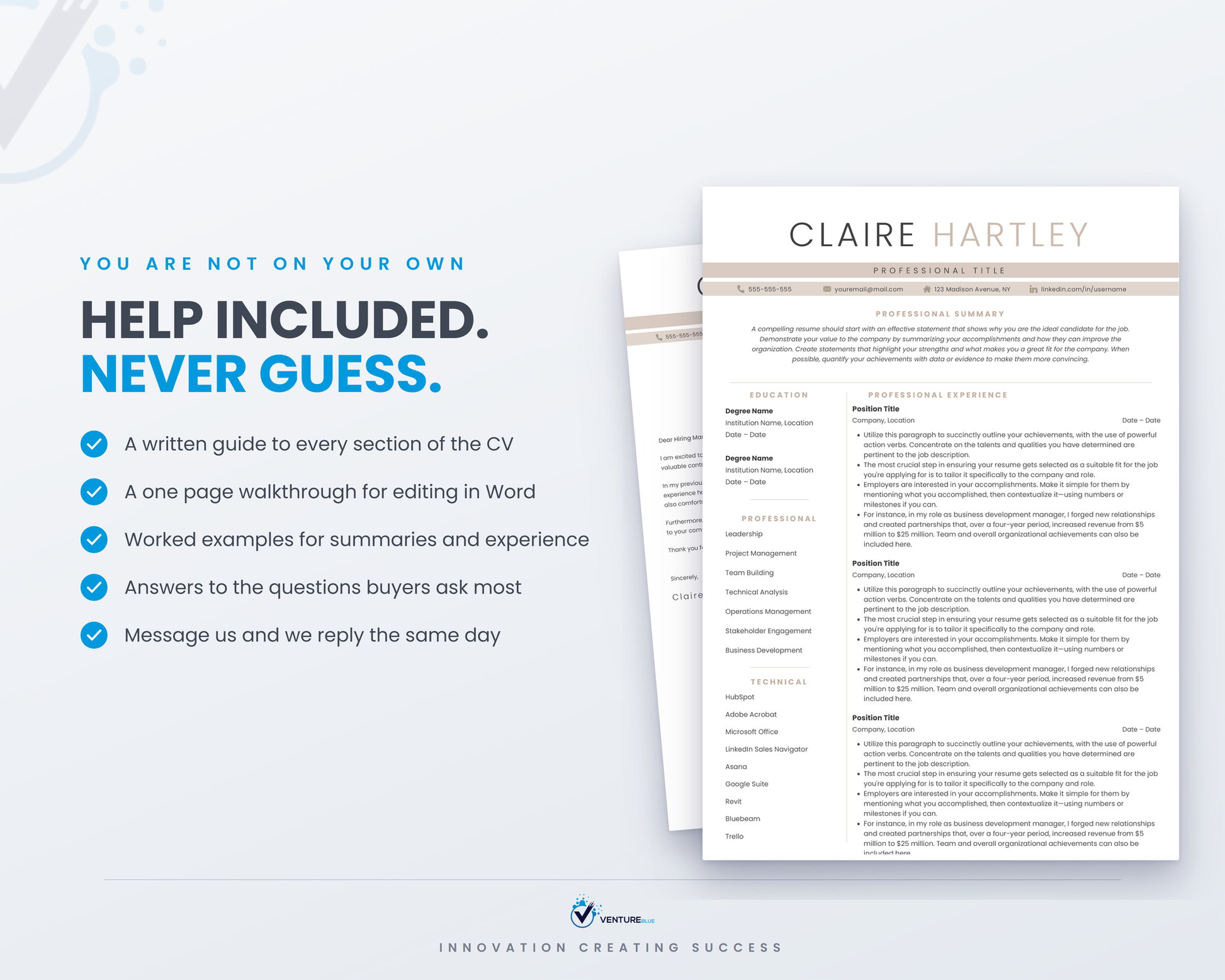 Claire Hartley CV template 15