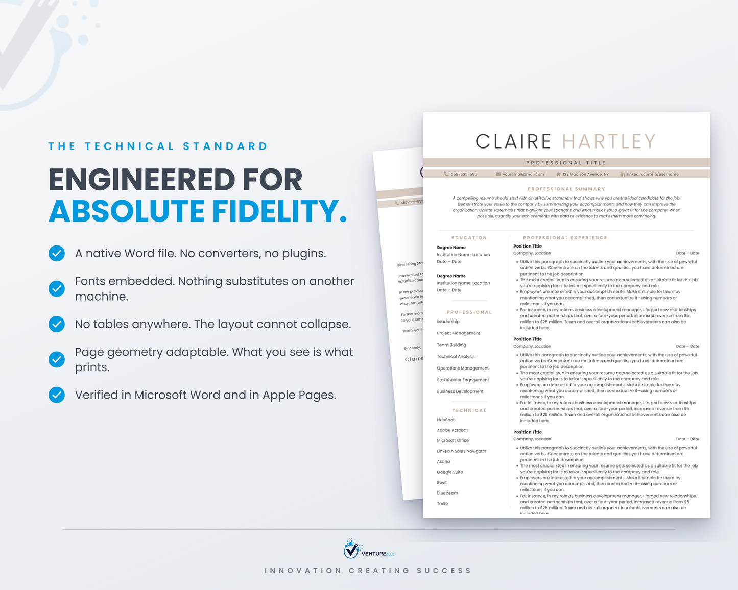 Claire Hartley CV template 17