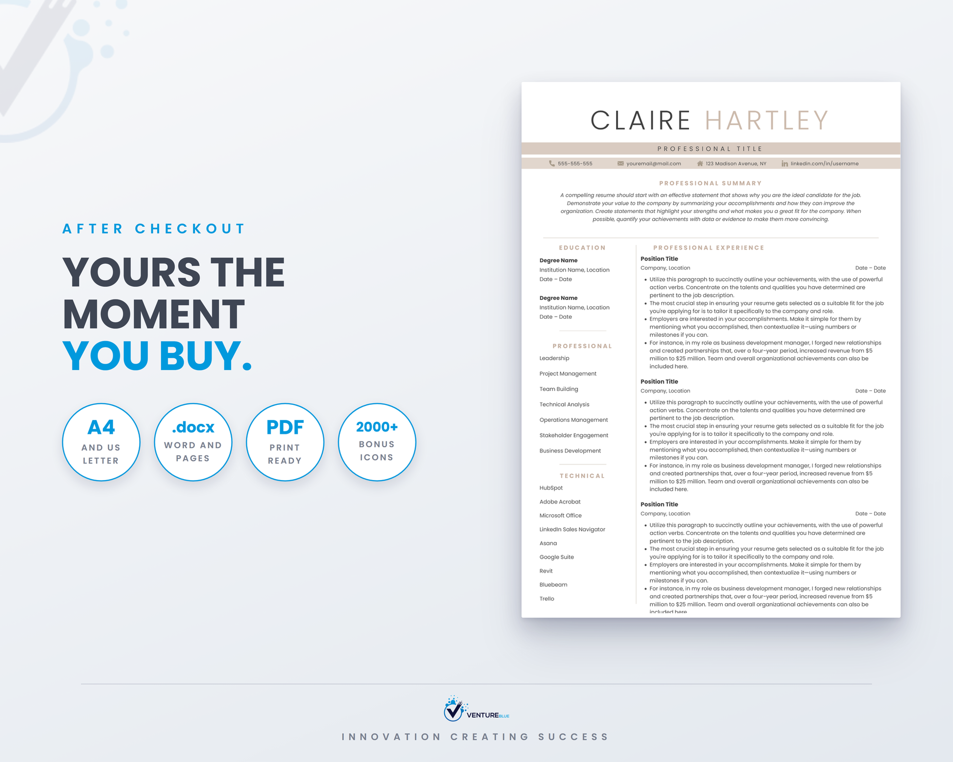 Claire Hartley CV template 19