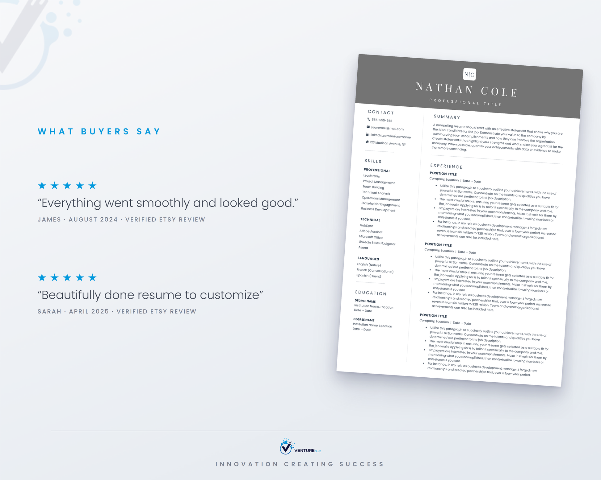 Nathan Cole CV template 05