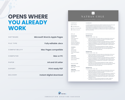 Nathan Cole CV template 12