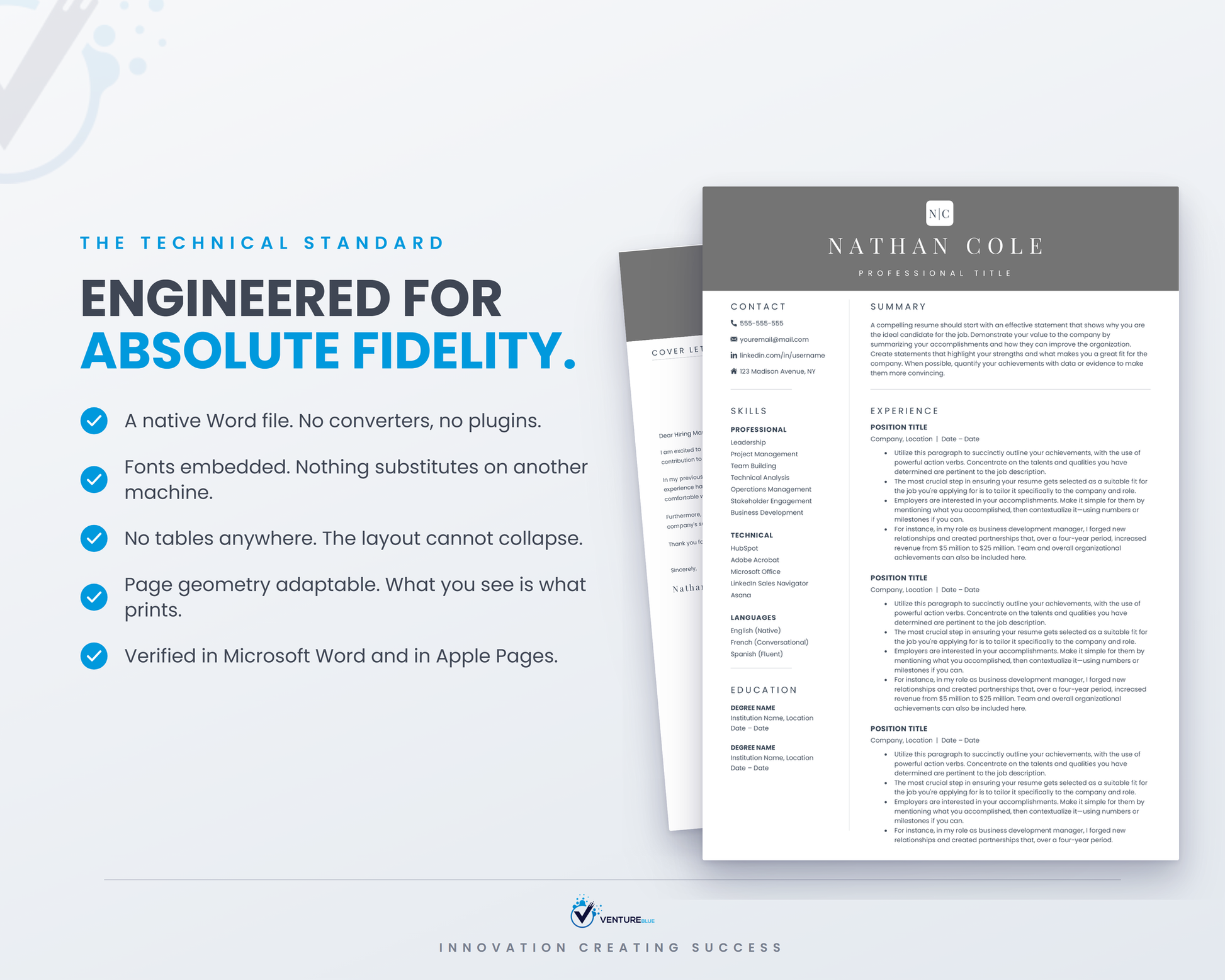 Nathan Cole CV template 17