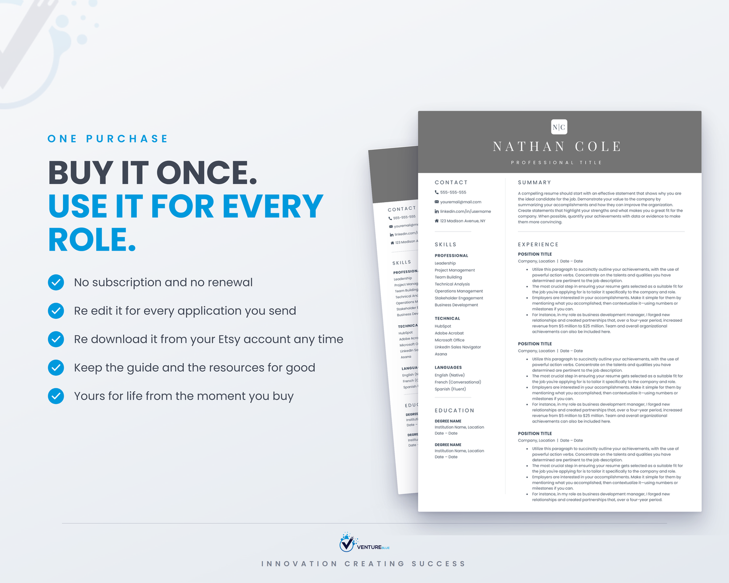 Nathan Cole CV template 18