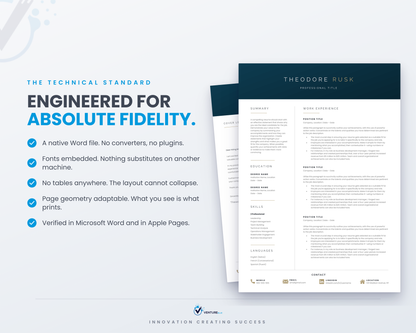 Theodore Rusk CV template 17