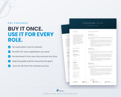 Theodore Rusk CV template 18