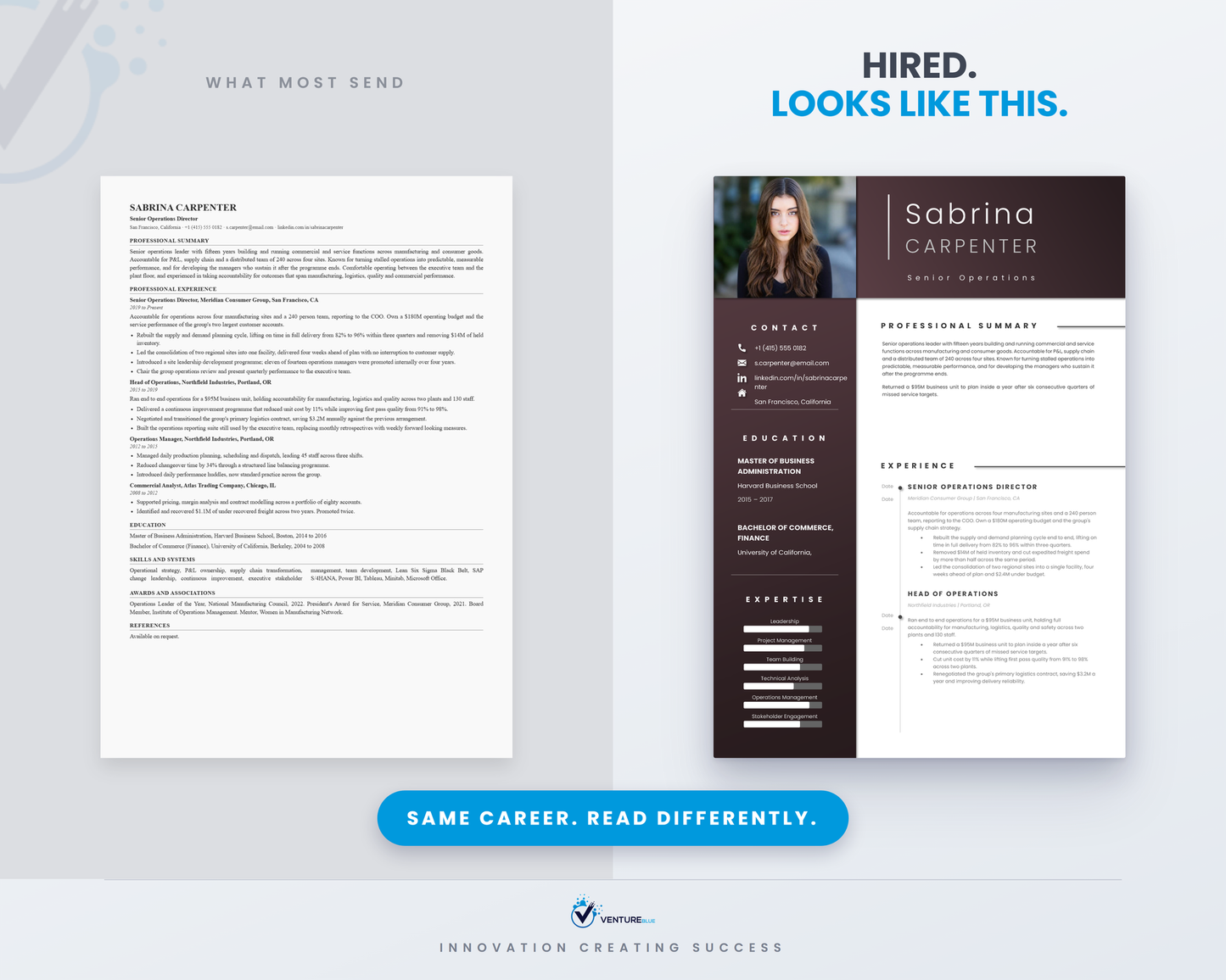 Sabrina Carpenter CV template 04