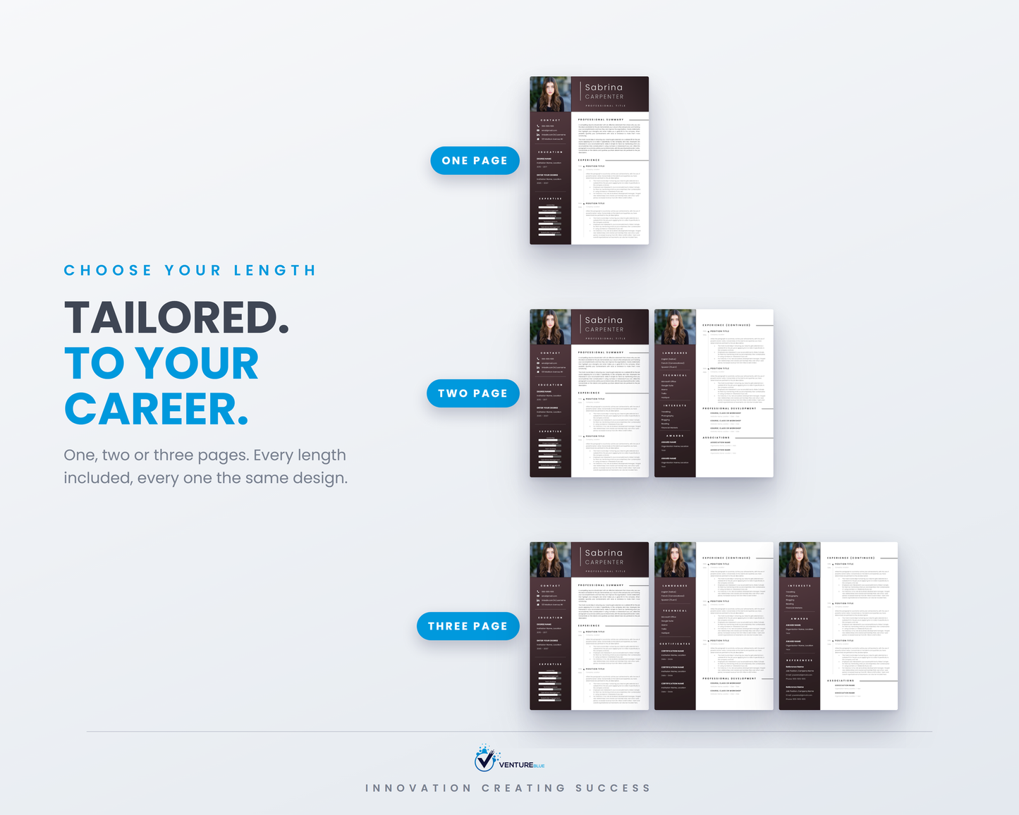 Sabrina Carpenter CV template 06
